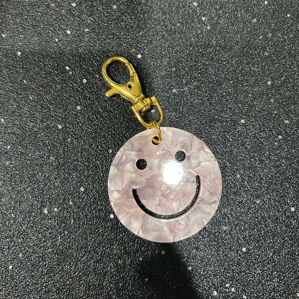 Rose smiley 😃 keychain